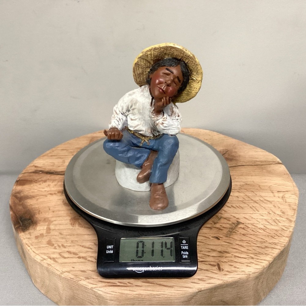 🔵 Vintage - Marked JP 89 - African American Figure in a resting pose - Excellent - Picture 13 of 13